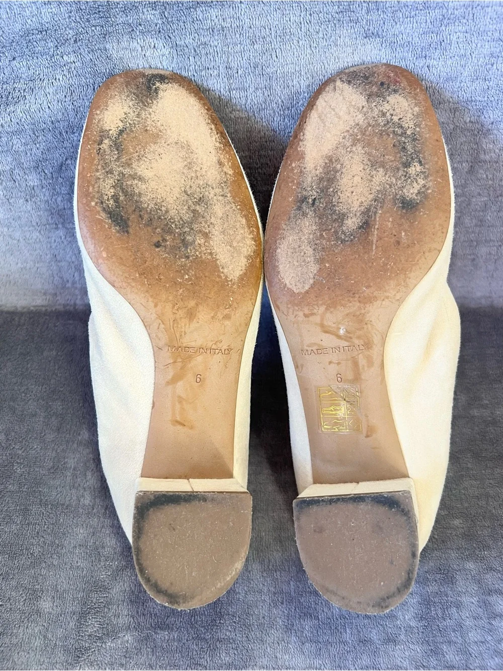 Everlane The Italian Leather Day Heel Bone 6 Women's Elastic Back Comfort
